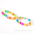 crack round acrylic beads crystal